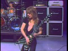 Load and play video in Gallery viewer, Ozzy Randy Rhoads lll Polka Dot 2023 Knucklebonz Rock Iconz (only 250 made)