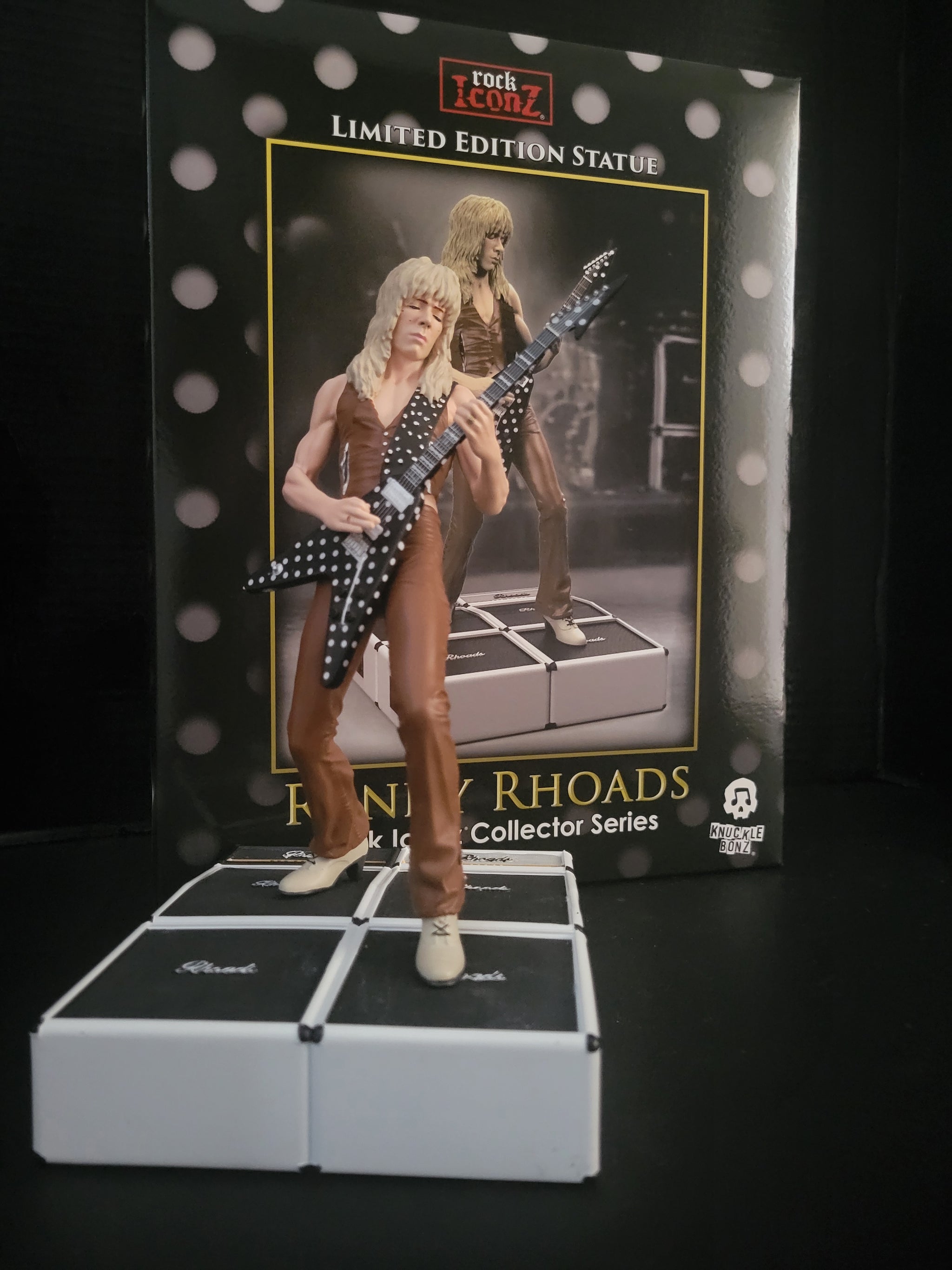 限定品RRV RANDY RHOADS OZZY knucklebonz Randy Rhoads IV The Early Years Blue Version KnuckleBonz Statue