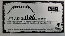 Indlæs billede til gallerivisning Metallica Lady Justice KnuckleBonz Statue 2021
