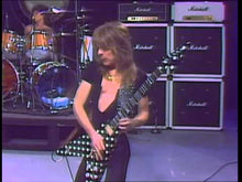 Load and play video in Gallery viewer, Ozzy Randy Rhoads lll Polka Dot 2023 Knucklebonz Rock Iconz
