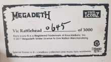 Cargar imagen en el visor de la galería, Megadeth Vic Rattlehead 2017 Knucklebonz Rock Iconz
