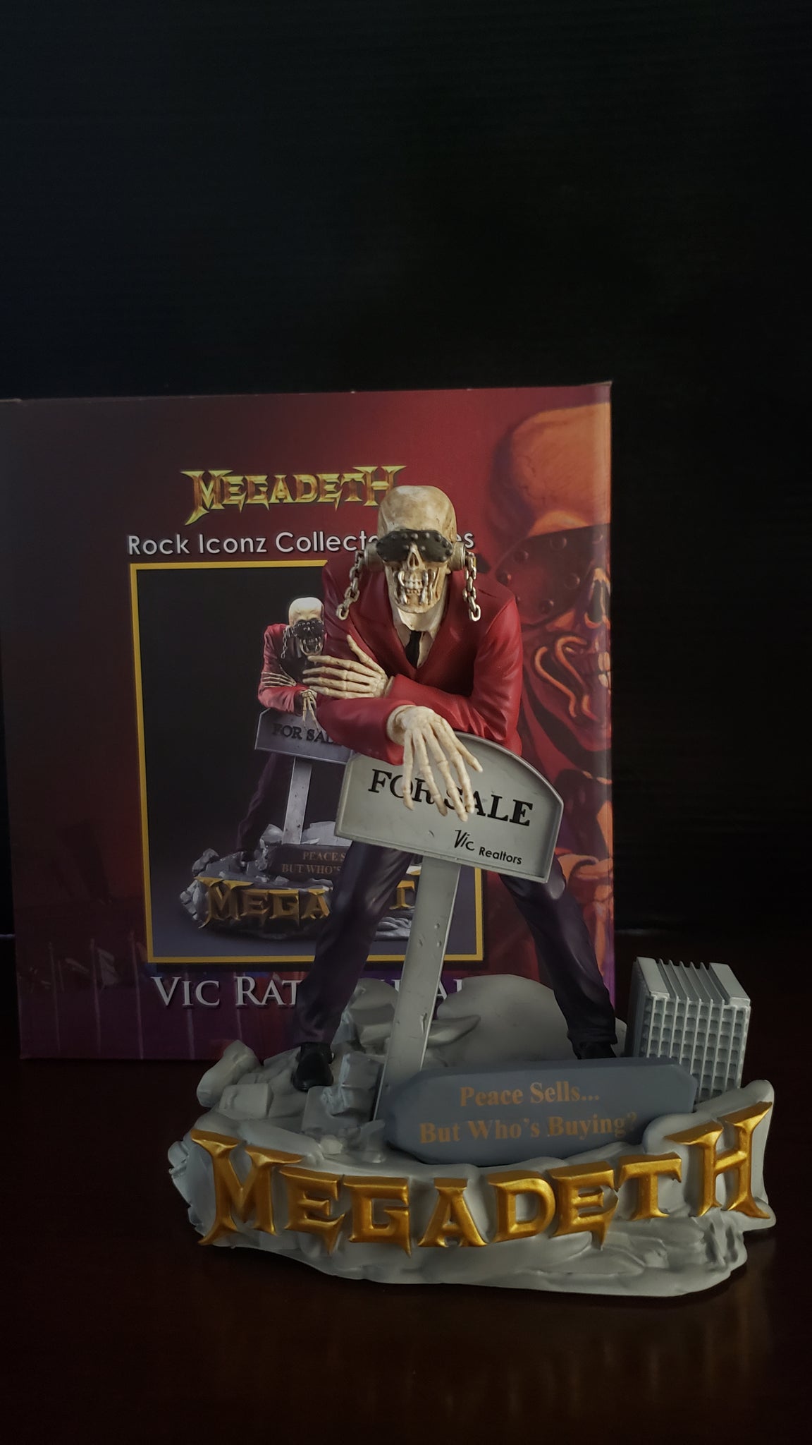 Megadeth Vic Rattlehead 2017 Knucklebonz Rock Iconz – Izzy Rock